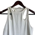 ASTR Women Tank Bodysuit M Ivory Cutouts Ribbed Flirty Y2k Neutral Festival NEW Photo 8