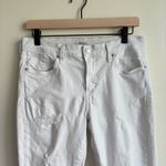 AGOLDE  Women’s White Size 29 White Distressed Raw Hem Sophie Crop Jeans Photo 1
