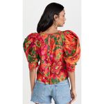 Farm Rio  Blooming Garden Orange Blouse Photo 1