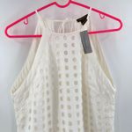 Anthropologie VINEET BAHL Dress SZ Petite Medium NWT Eyelet Halter Bridal White Photo 5