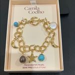 Camila Coelho  | Celestial Motif Freshwater Pearl Charm Bracelet Photo 8