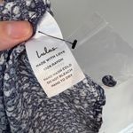 Lulus  Sitting in the Sun Navy Blue Floral Print Ruffled Babydoll Dress NEW Smal Photo 7