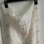 Gap COPY - NWOT  Women's White Rose Gold Stripe Oblong Scarf One Size 76" Photo 14