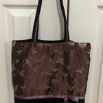 Old Navy eggplant purple Butterfly ribbon velvet shoulder bag tote ornate boho Photo 0