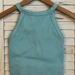 Gilly Hicks Light Blue Cross-Back Workout Crop Top Photo 0