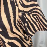 Queen B Maternity Animal Print Midi Dress Tan Black Size‎ 16 Short Sleeve Zip Size undefined Photo 9