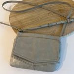 HOBO Amble Light Ash Gray Genuine Leather Mini Wallet Crossbody Bag Photo 0