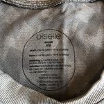 Oiselle Wazelle Longsleeve Seamless Grey Lightening Bolt Photo 3