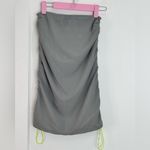 Miaou Sport Gwen Midi Skirt Mesh Drawstring XS Gray Sporty Chic Streetwear Photo 4