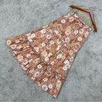 Petal and Pup  Women’s Osani Midi Skirt Pull On Tiered Boho in Floral Brown 2 Photo 2
