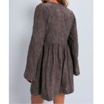 Tuckernuck  Hyacinth House Brown Flare Sleeve Mini Dress Photo 3