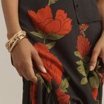 Farm Rio A-Line Floral Maxi Slip Skirt, Size M/L Photo 4