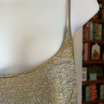 Anthropologie  Sleeveless Heather Shine Draped Back Maxi Dress Size Small Photo 4