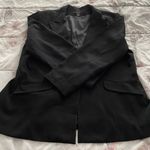 Louben Woman Black Triacetate Crystal Button Blazer, size 16W Photo 13