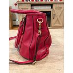 Tory Burch Amanda Hobo Crossbody Bag Carnation Red EUC Photo 5