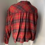BDG  Urban Outftters Rayne Oversized Plaid Flannel Button Down Orange Small Photo 8