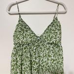Abercrombie & Fitch  Floral Babydoll Plisse Ruched Mini Dress Size Large Petite Photo 3