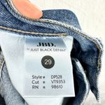 Just Black JBD  Denim Distressed Straight Leg Jeans Size 29 Medium Wash High Rise Photo 6
