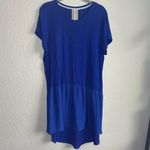 Anthropologie 💙 Dolan Blue Peplum Short Sleeve Tunic Photo 2