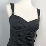 Love Tease NEW Ruched Little Black Black Snakeskin Evening Mini Dress Photo 2