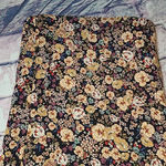 ZARA  WOMAN BLACK FLORAL WIDE LEG STRETCHY FLOWY BOHO PANTS SMALL Photo 7