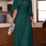 Mondressy Green formal gown Size 4 Photo 3