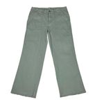 Faherty Organic Cotton Raw Hem Ankle Utility Pant Green Size 30 Photo 0