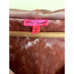 Betsey Johnson  Crushed Velvet Hooded Loungewear Dress Rose PInk Size M/L Photo 3
