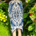Moss Rose Women's Beach Cover up Swimsuit Kimono with Bohemian Floral Print NWT Blue Size undefined Photo 13
