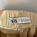 ZARA  Tan Khaki Cream Tan Cropped Barrel Leg Pants Cotton Boho Women's size XS Photo 1