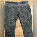 Nike Women's Dri-Fit Elastic Drawstring Waist Crop Running Workout Pants Small Photo 1