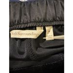 Soft Surroundings Veletta Velvet Pants Women's M Black Wide Leg Stretch Photo 3