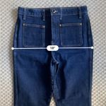 KHAITE Raquel Patch Pocket Crop Flare Jeans - Dark Blue Wash - Size 31 Photo 11