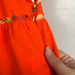 CROSBY by Mollie Burch  Blakely colorful bright orange tiered ruffle blouse small Photo 5
