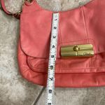 Coach Genuine Kristin Leather Purse - Coral Pink - Luxe Gold Hardware DUST BAG Photo 2