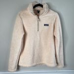 Patagonia peach Los Gatos sweater half zip pullover fuzzy jacket size medium Photo 1