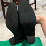 Chic Black Leather Heeled Boots Size 7.5 Photo 6
