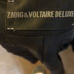 Zadig & Voltaire Deluxe Black Shimmer Zip Blazer - Size M Photo 6