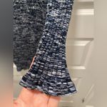 BCBGMAXAZRIA New  Blue Long Thin Sweater Dress with Side Slits Photo 4