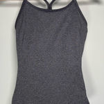 Old Navy Active Gray Racerback Athletic Tank Shelf Bra Workout Neutral Photo 0