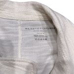 Majestic Filatures Cotton Cashmere Textured Long Sleeve‎ Jacket White Size L Photo 5