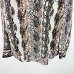 Equipment  Long Sleeve Silk Mixed Animal Print Buttondown Shirt Size Small S EUC Photo 2