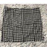 Free People ‎ Black White Checkered Skirt Size 8 Photo 1