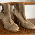 Paul Green Paul‎ Green Taupe Suede Ankle Booties Size 5 1/2 New Condition Photo 0