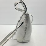 Rebecca Minkoff ‎ White Pebbled Leather Unlined Small Whipstitch Tote Bag Purse Photo 2