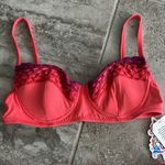 Becca  Crochet Detail 2-Piece Swimsuit, NWT Bra Size M, Bottom Size S Photo 3