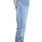 Paisley Sky Womens Denim Blue Jeans Pants Jeweled Straight Leg Size 4 EUC Photo 4
