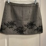 ZARA  Trafaluc Collection Plaid Lace Trim Mini Skirt Women Size L Photo 2