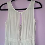 Lulus  XXS Maxi Dress White Embroidered Floral Vacation Cottage Coastal Boho Photo 10