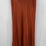 Michael Stars Skirt SZ Medium Leila Bias Cut Midi NWOT Toffee Satin Pull On NEW Photo 4